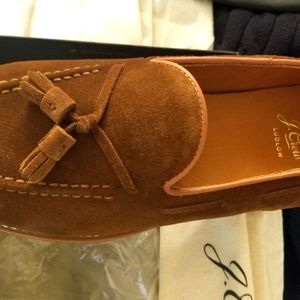 Shoes/Brown suede mocassin/tessel